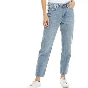 1.state Women’s Cropped Straight Leg Jeans Mid Rise Denim Stretch Blue Size 25